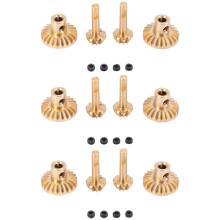 3X Brass Front & Rear Axle Gear Drive Shaft Gears Upgrade Accessories for WPL B24 B36 C14 C24 MN D90 D99 MN99S Parts