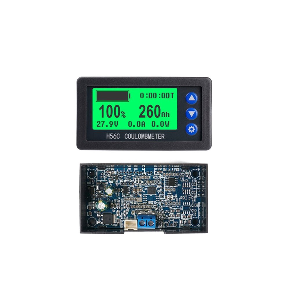 H56cs Dc100v Coulometer Battery Capacity Tester 10A Lcd Backlight Display Digital Ammeter Voltmeter Meter Monitor 4711787551352