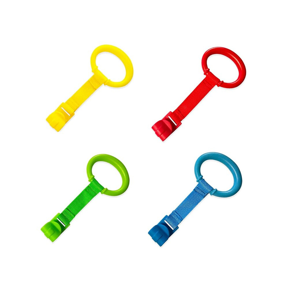 Baby Pull  Rings Playpen,Walking Exercises Assistant Stand  Rings for Infant Toddler Baby Playpen 4 PCS