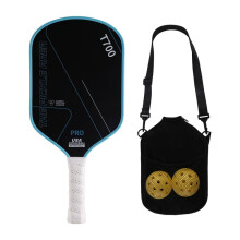 Carbon Fiber Pickleball Paddles Set 16MM Carbon Fiber T700 Pickleball 2 Balls 1 Bag for Beginners Intermediate Players