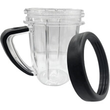 30oz Mixbecher mit Kurzem Griff, Ersatzteil für NutriBullet RX NBM-U0274 für Smoothies, Säfte und die Tägliche Zubereitung Von Mahlzeiten