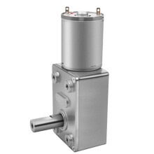 JGY-370 Wormwielreductormotor, 6V, 96 Tpm, Massieve As met Zelfvergrendeling