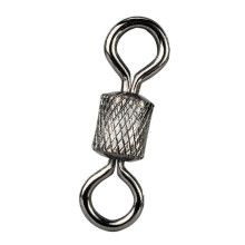 Fishing Swivel Connector Solid Ring Rolling Rotator för Säkerhet Kana Krok Lämplig för Fisketillbehör C