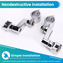 Motorcycle Front Foot Rest Foot Pegs 22mm-25mm for Goldwing GL1800 2001-2017