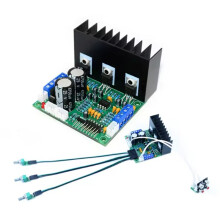 CIRMECH TDA2030 2.1-Kanaals Audioversterker 3x18W Max. Drie Kanalen Audioversterker met Ondersteuning voor Bas, Hoge Tonen en Volume