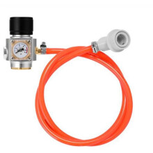 Soda CO2 Gas Regulator Tr21.4 Include Gas Assembly, Lock Gas Disconnect for Soda Tank Corny Keg Dispenser