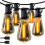 Solar String Lights for Outdoor Use,Waterproof Solar-Powered Patio Lights with LED Bulbs Remote Control for Yard 1