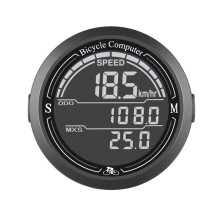 Draadloze, Ronde Fietssnelheidsmeter met Achtergrondverlichting, Fietskilometerteller