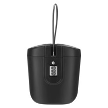 Portable Summer Beach Safe Box 3-Digit Combination Lock with Steel Wire Outdoor Camp Beach Bucket Security Storage Box A