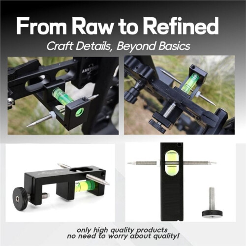 Archery Compound Bow Levelling Aid Bow String Visor Arrow Rest Levelling Tool Tuning Portable for Hunting Accessories