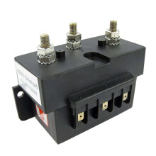 Caja de Control de Solenoide de Molinete de Ancla de 12 V 1500 W y 3 Cables, 6000 W Máx. para Sistema de Control de Montacargas y Cabrestantes