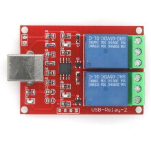 USB Relay Module 2 Channel 5V PC Intelligent Drive Control Board Free Drive USB Computer Control Relay Module