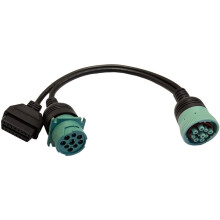 J1708 J1939 OBD Connector for 9Pin OBD2 Diagnostic Cable for //Deutsch/Freightliner/ Trucks