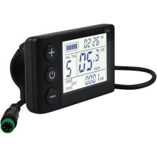 S866 Electric Bicycle LCD Display Meter, 24V 36V 48V Ebike LCD Display Control Panel for Electric Bike Modification