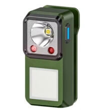 Torcia A LED con Morsetto Magnetico per Esterni, Illuminazione di Lunga Durata, Lampada di Emergenza con Clip, Ricaricabile, Ideale per Campeggio Ed