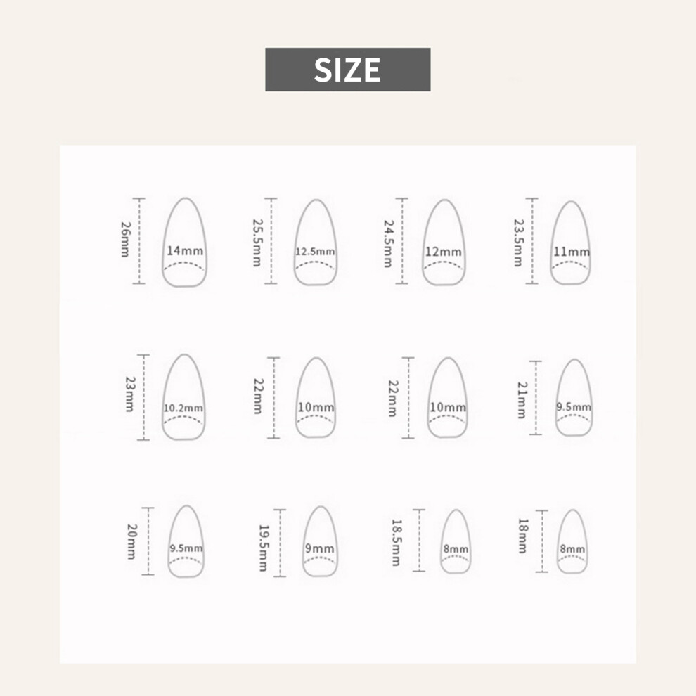 Dachuang Beauty 24Pcs French Press On Nails With Pearl Stars