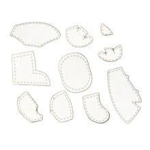 8Pcs/Set 10In Acrylic Template Ruler Set Memory Quilting Ruler for Sewing Template Patchwork A