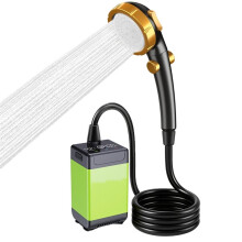 Portable Shower Pump for Camping Long-Lasting & Quiet Outdoor Shower with LED Display, IP68