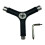 Multi-Function Skate Y-Tool, Portable Skateboard Wrench Tool with Allen Key Screwdriver for Skateboard Maintenance Black 1