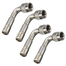 4x Tyre Valve Extension Adaptor Motorcycle Car Tire Stem Extender 90 Degree Angle