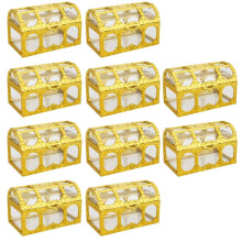 Transparent Treasure Chest Treasure Chest Candy Box Children'S Birthday Cake Dessert Table Decorated with A Pirate Gift