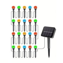 20-in-1 LED-Lichtslinger op Zonne- met 8 Standen en Gekleurd Licht voor Tuin en Binnenplaats, Ideaal voor Feestjes, Bruiloften