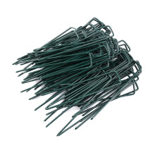 100X Artificial Grass Pins Green Turf Galvanised Metal U Securing Pegs Membrane Fabric Staple