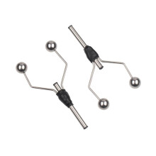 2PC Double Bi-Ceramic Tip Fly Tying Bobbin Holder for Standard Bobbin Fishing Flies Lure Baits Making Tool