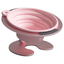 Collapsible Elevated Cat Dog Food Bowl, Indoor Outdoor Cats Dogs, Whisker Friendly Cat Feeding Watering Dish