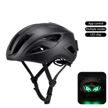 Road Bike Helmet LED Light Eye Warning Helmet APP Cycling Helmet Riding Equipment