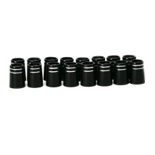 10pcs Ferrule with Double Chrome Ring for Driver & Fairway Wood & Iron Accessories Type 7: 9.5x19x13.6mm