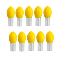 10 Stück LED-Fischschwimmerlampenköpfe, Angellichtstab, LED-Angellampe, Angellicht für Nachtangeln, Positionierlicht, Gelb