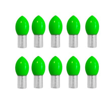 10PCS LED Fish Float Lamp Heads Fishing Lightstick Led Lamp Fishing Light for Night Fishing Positioning Light Green