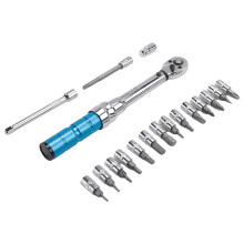 Klucz Dynamometryczny do RoweróW i Motocykli, 1/4 2-15 Nm NarzęDzie do Naprawy DokłAdnośCi Momentu Obrotowego z Adapterem 3/8 Cala, PrzedłUżKa