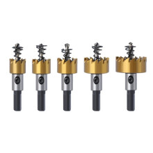 5-Piece Set of 16mm-30mm High-Speed Steel Drill Hole Cutter, Suitable for Metal, Copper, Stainless Steel and Iron Plate.