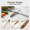 (1PC, -) Premium Vegetable Peeler – Wooden Handle, Multi-functional Kitchen Tool 4