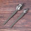 Culinary Drawing Decorating Spoon Set, 2 Pcs Saucier Drizzle Spoons,Decorating Pencil Spoon for Decorative Cake,Coffee 7