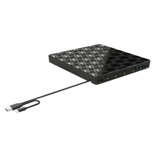 7-in-1 USB 3.0 Ultra-Slim Portable DVD Player CD Burner Optical Disc Drive for Desktop PC Linux  OS  Pro/Air