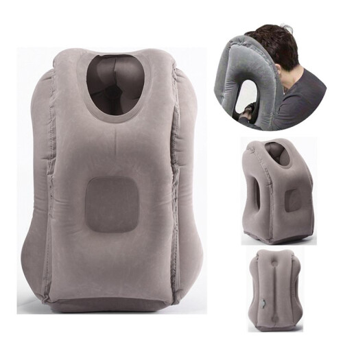 Oreiller de  Gonflable pour Avion, Voiture, Bus, Train - Support Cervical Portable
