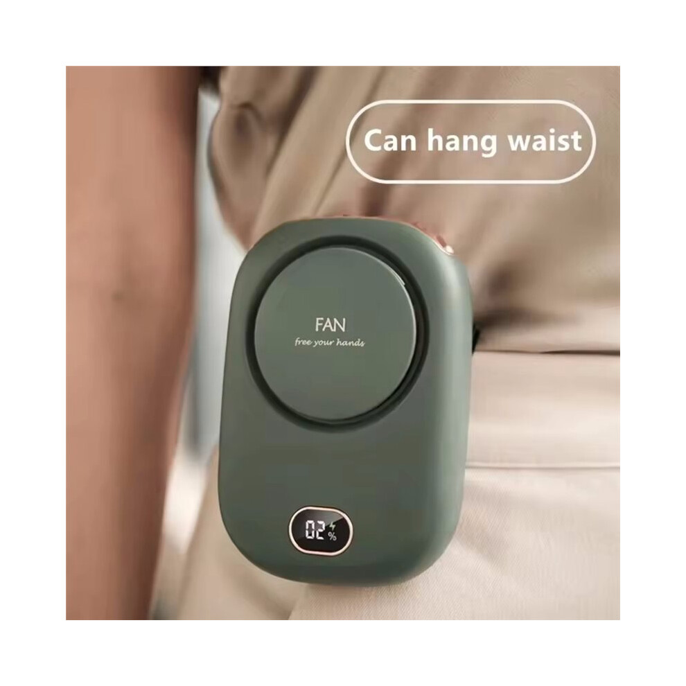 Portable Hanging Neck Fan Fans With Adjustable Lanyard Bladeless Usb Rechargeable Sports Cooling Fan White 6031418857553
