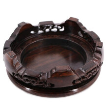 Wooden Display Stand for Miniatures, Tea Sets, and Figurines, 15cm Diameter, Handcrafted