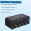 5CH Audio Distributor Stereo Audio Mixer 1 Input 5 Output RCA Splitter for Power Amplifier Active Audio 3