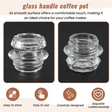 Kaffebryggare Glastopp Ersättningsglas Perkolatortopp för , Gsi, Texsport, Mereza Percolators och Mer 3Pack