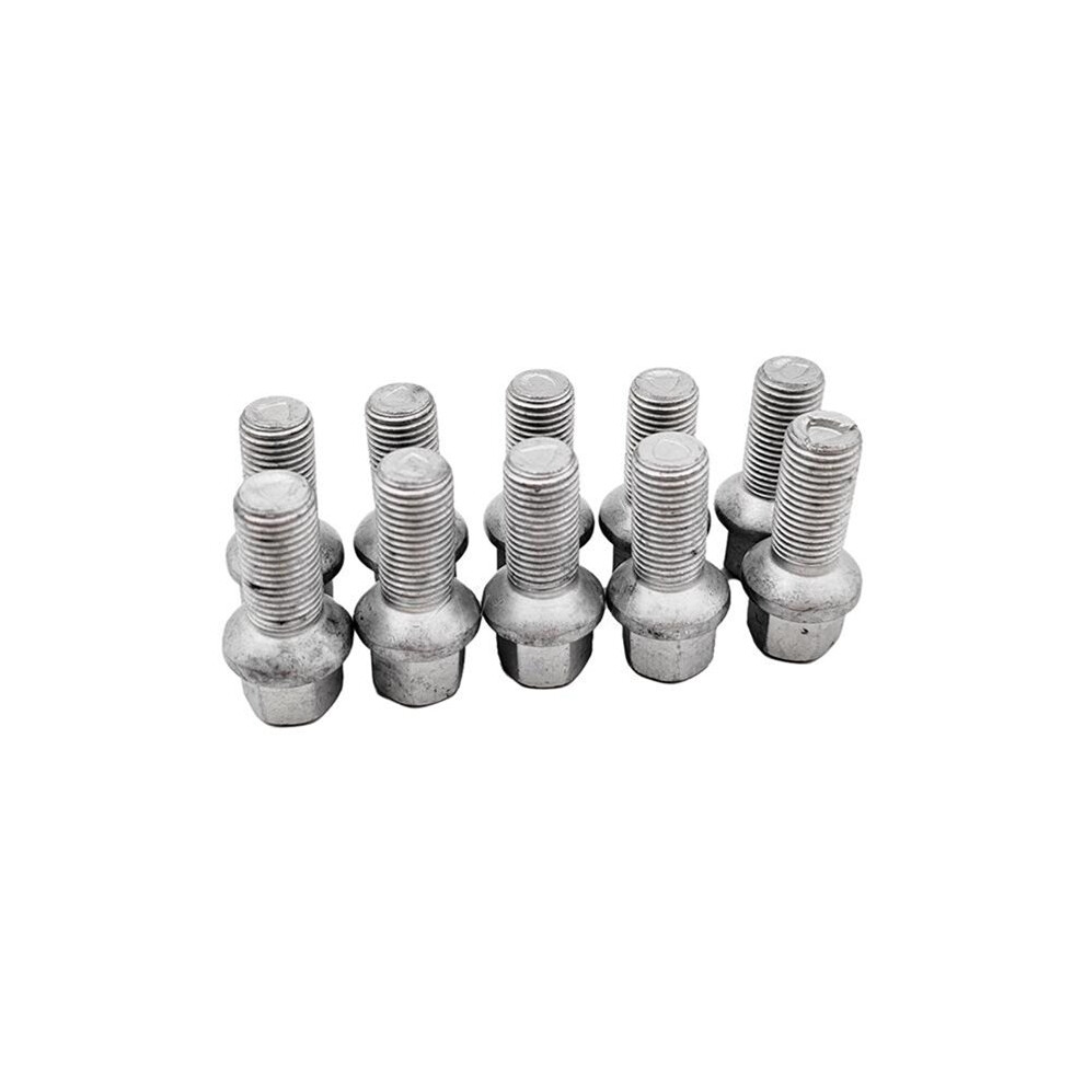 10 Pcs Wheel Bolts A0009904907 For W169 W176 W177 W245 C1178 C118 C209 X218 C218 C219 W204 W205 S204 S206 4712181037107
