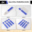 24 Pieces Carpenter Pencil Lead Refills 2.8 mm White, Solid Mechanical Carpenters Pencils Refill Replacement 5