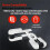 2 Pair Ear Clip Electrode Double-Sided Rubber  Comfortable, Compatible for Tens Unit & CES Stimulation 7