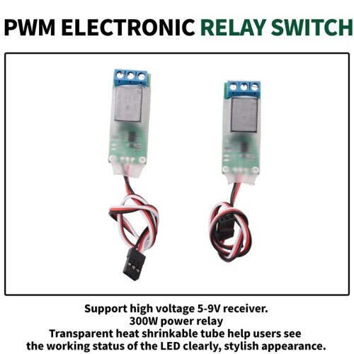 2PCS RC PWM Electronic Relay  for RC Airplane DIY Model Navigation Lights Controller Universal K1 1