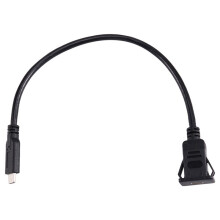 10Gbps USB Type C 3.1 Square Flush Mount Cable USB C Male to Female Snap-in Panel Mount Extension Cable for Car Truck