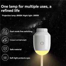 2-in-1 Projector Nachtlampje USB Draagbaar Sterrenprojector Nachtlampje voor Auto Slaapkamer 3 Projectiefilms