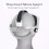 Silicone VR  Strap for Meta Quest 3/3S  Comfort Breathable Replacement VR  Strap White 5